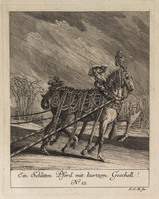 KG 01078
          <br/>
          Entwurf einiger Pferde. Sechster Theil. (18 bladen)
          <br/>
          <em>Ridinger, Johann Elias (1698-1767)</em>